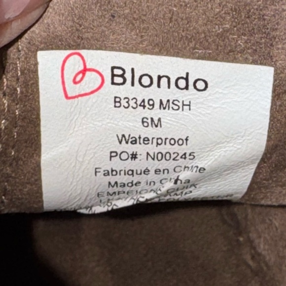 Blondo Stylish Tan Suede waterproof Ankle Boots. Size ladies 6. GUC - Picture 5 of 9